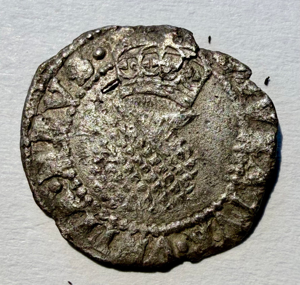 James I (1603–1625) Silver Halfgroat – Second Coinage (Large Crown Variety)