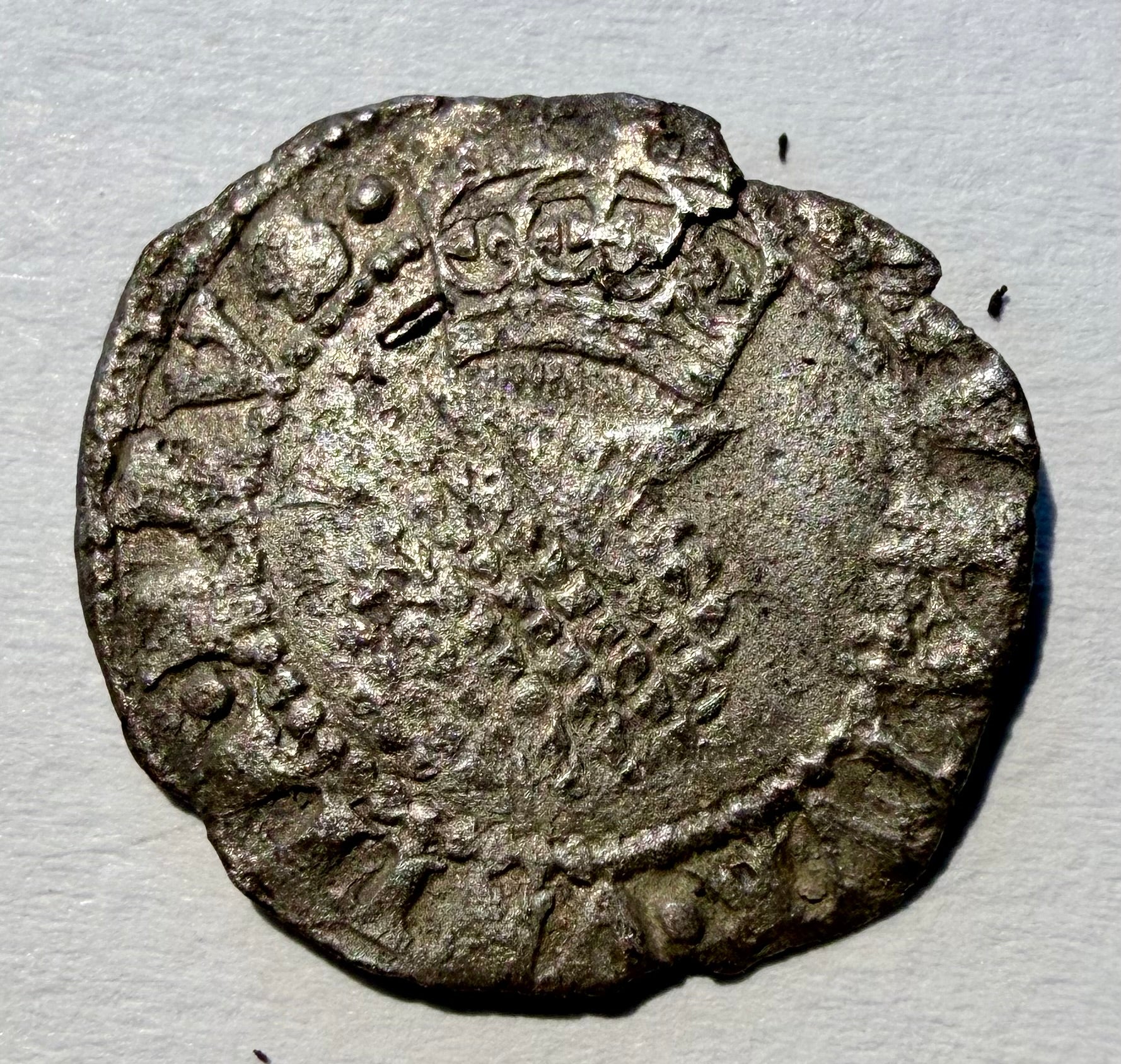 James I (1603–1625) Silver Halfgroat – Second Coinage (Large Crown Variety)