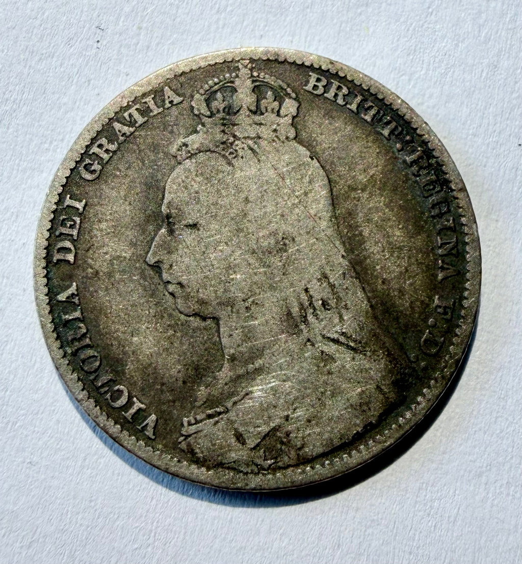 1892 Queen Victoria Shilling