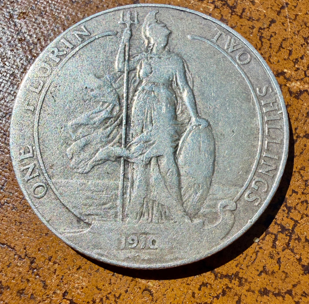 1910 Edward VII Silver Florin