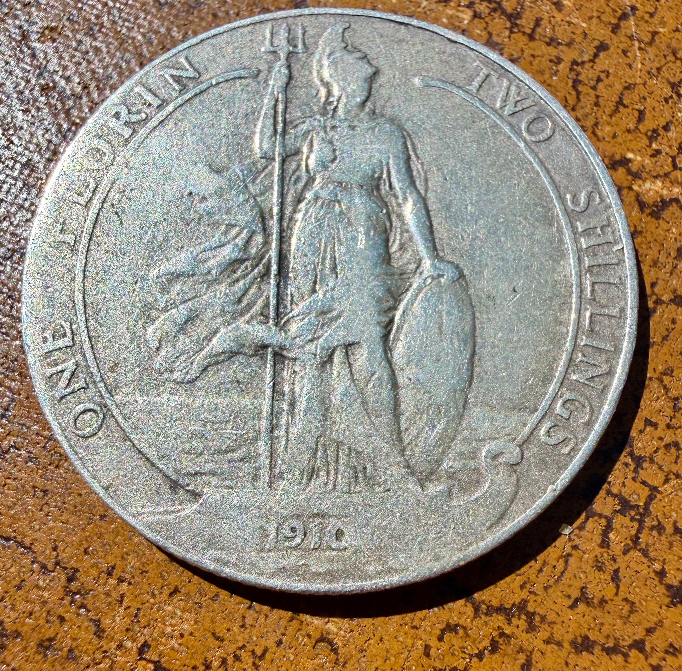 1910 Edward VII Silver Florin