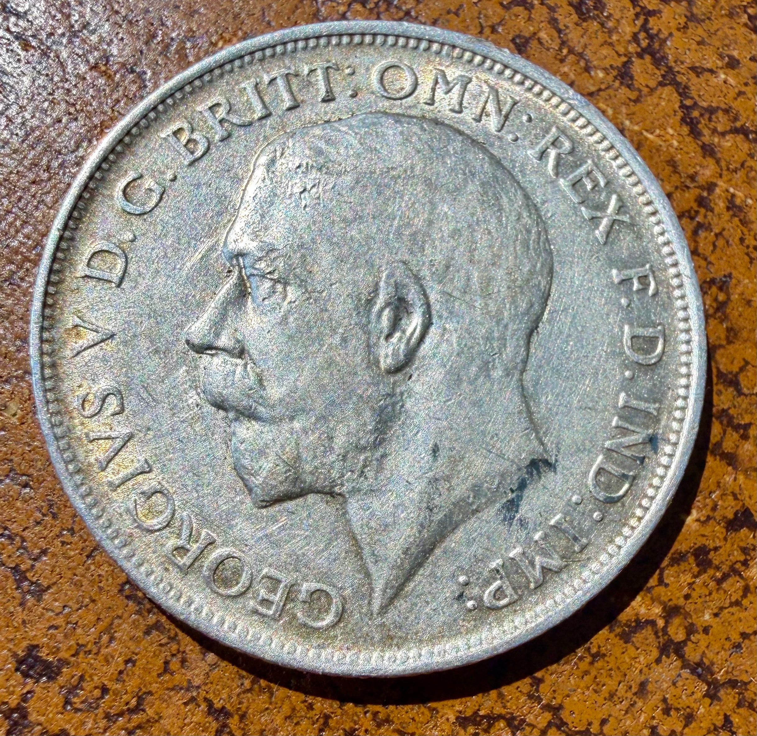 George V 1914 florin