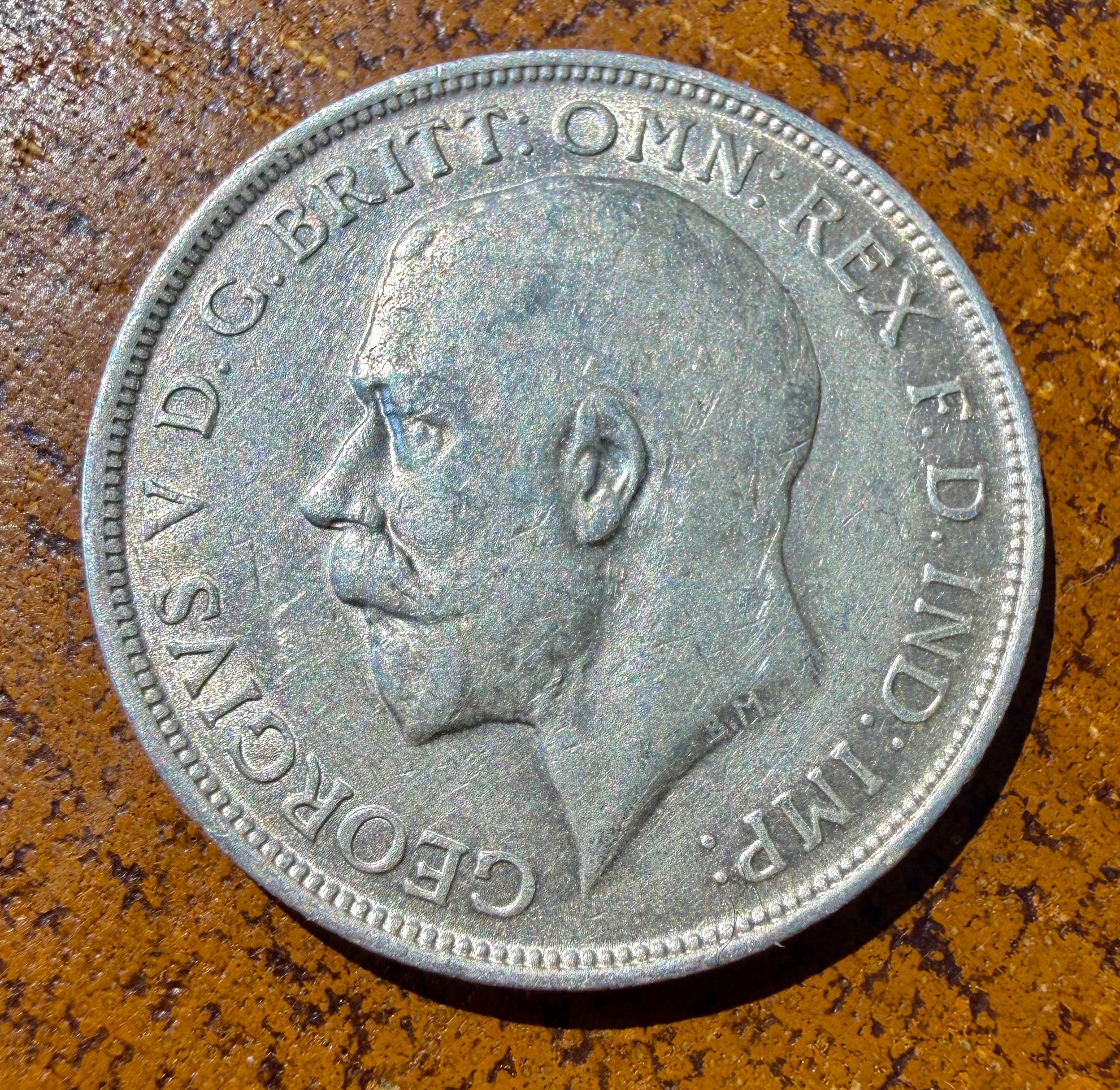 George V 1918 florin