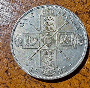 George V 1921 florin