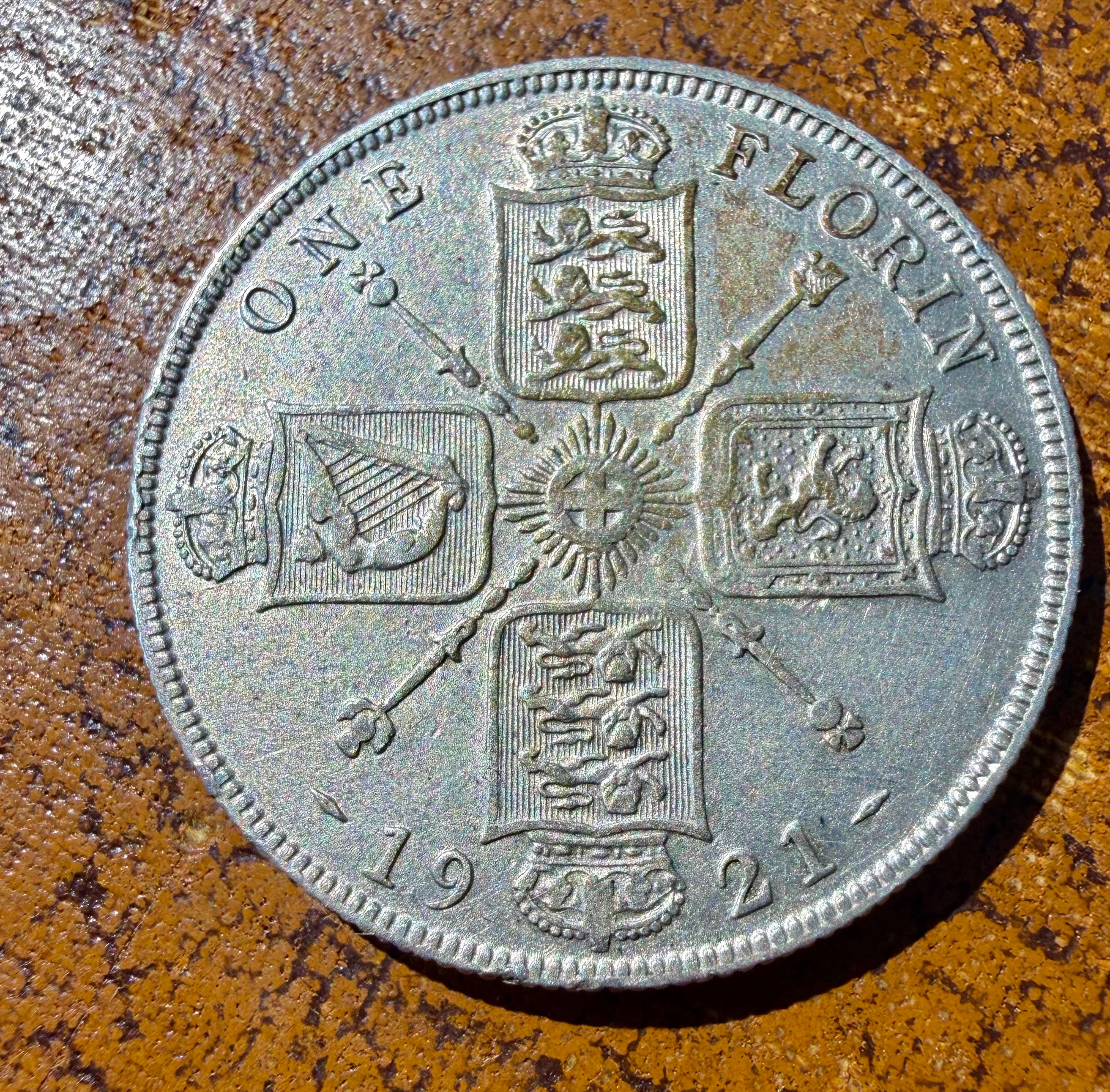 George V 1921 florin