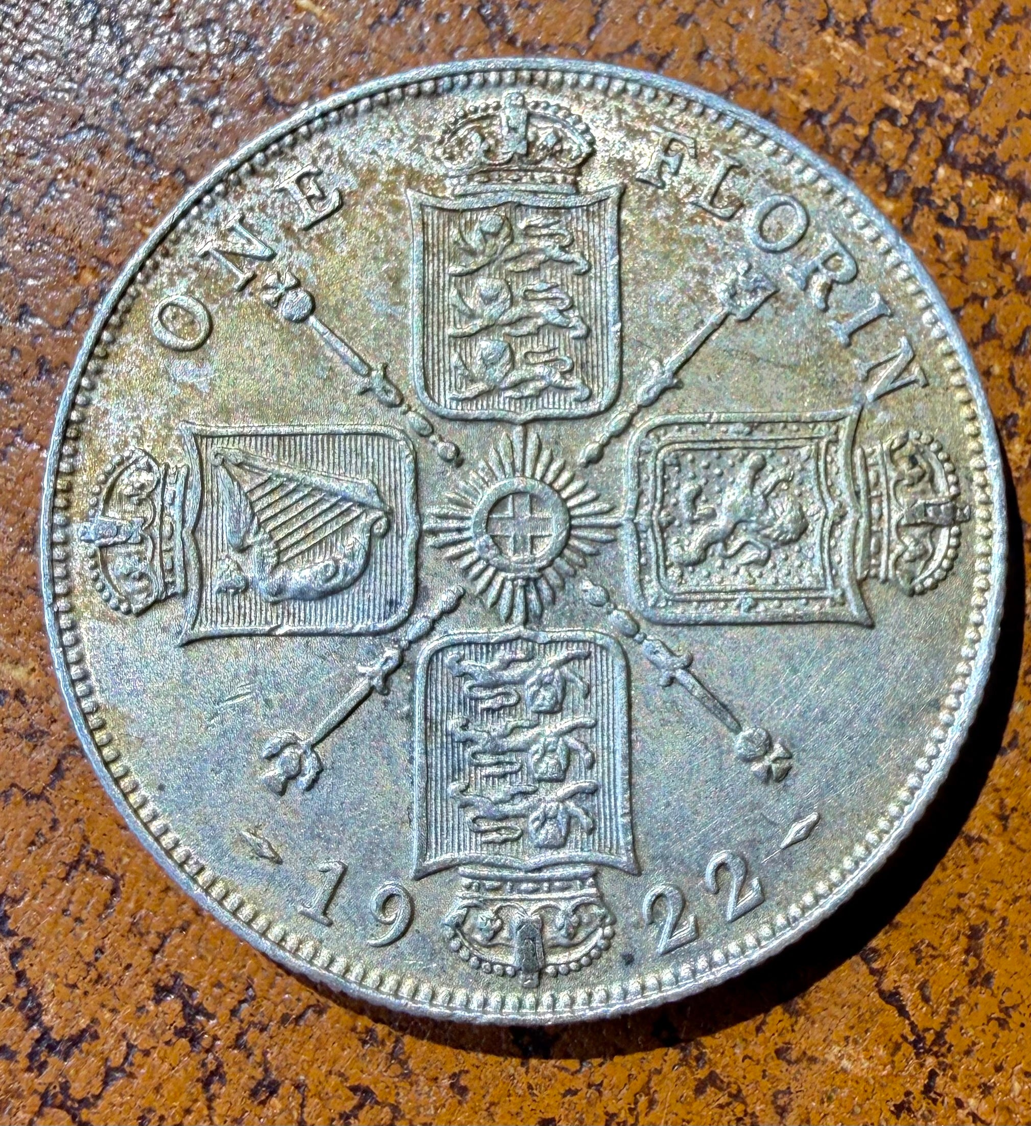 George V 1922 florin
