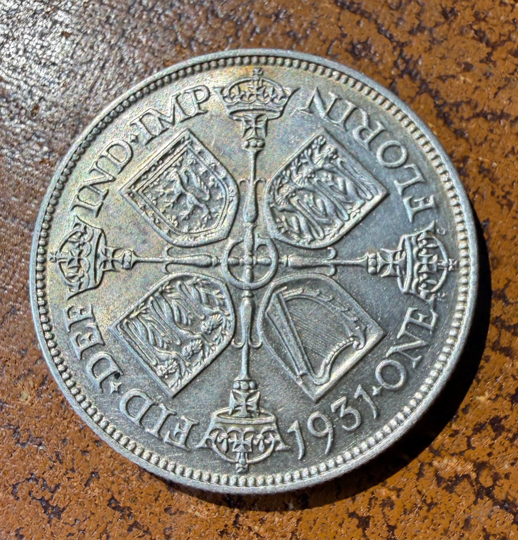 George V 1931 florin