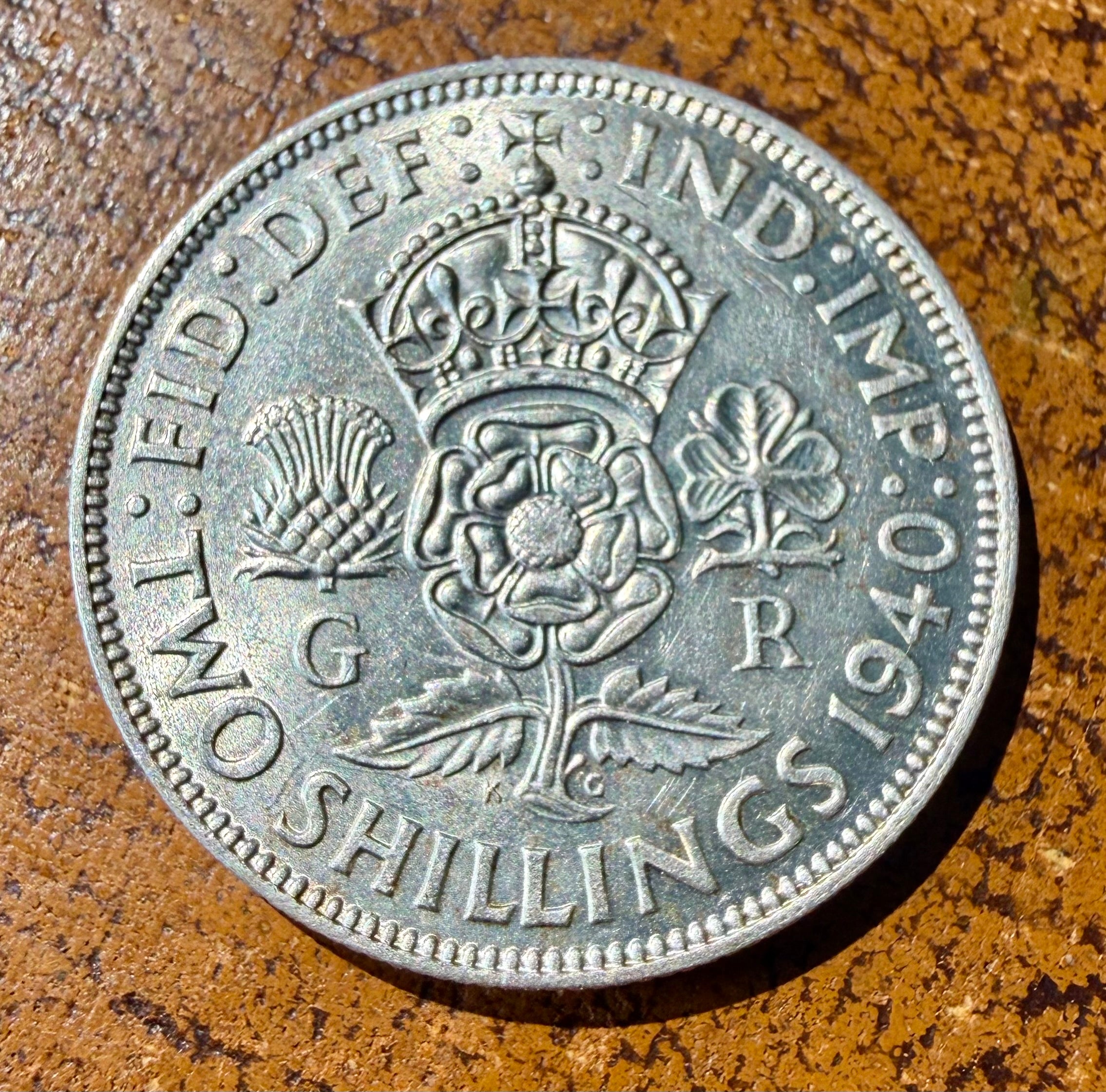1940 George VI Silver Two Shillings