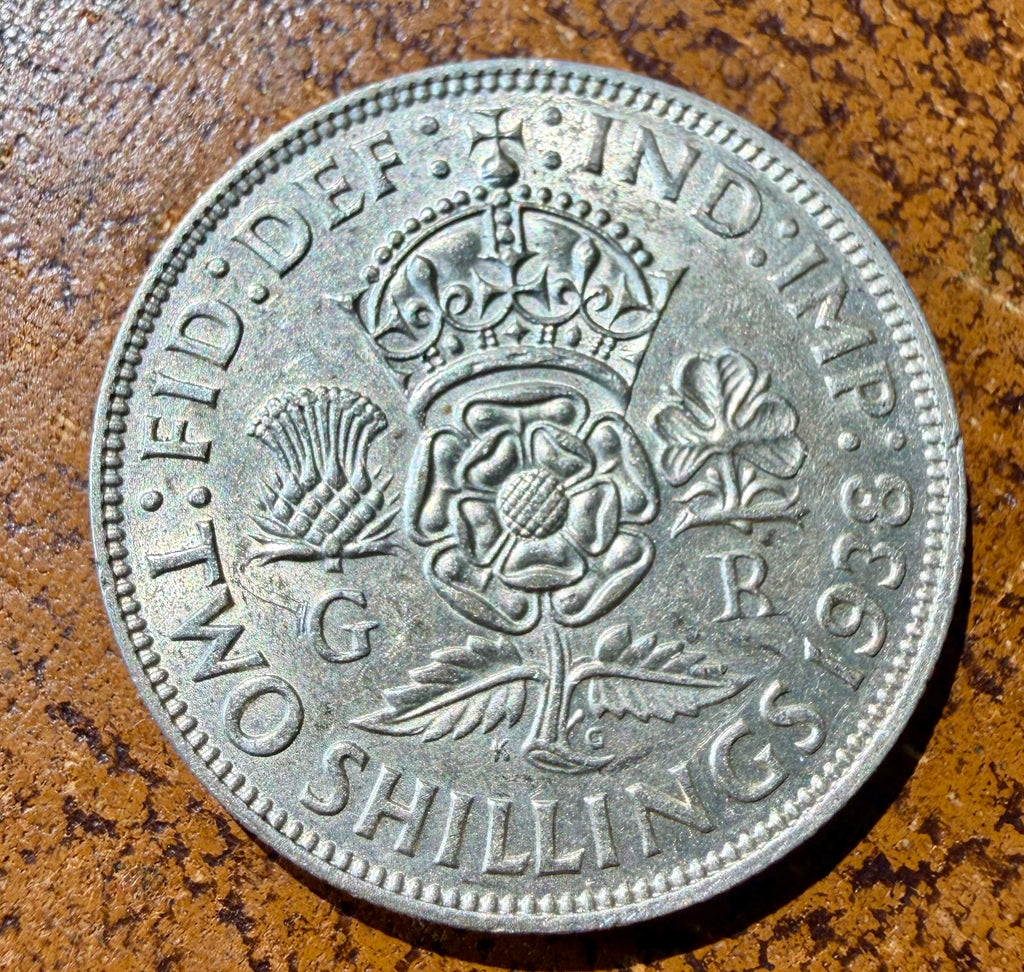 1938 George VI Silver Two Shillings