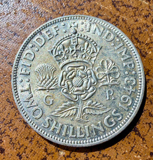 1943 George VI Silver Two Shillings