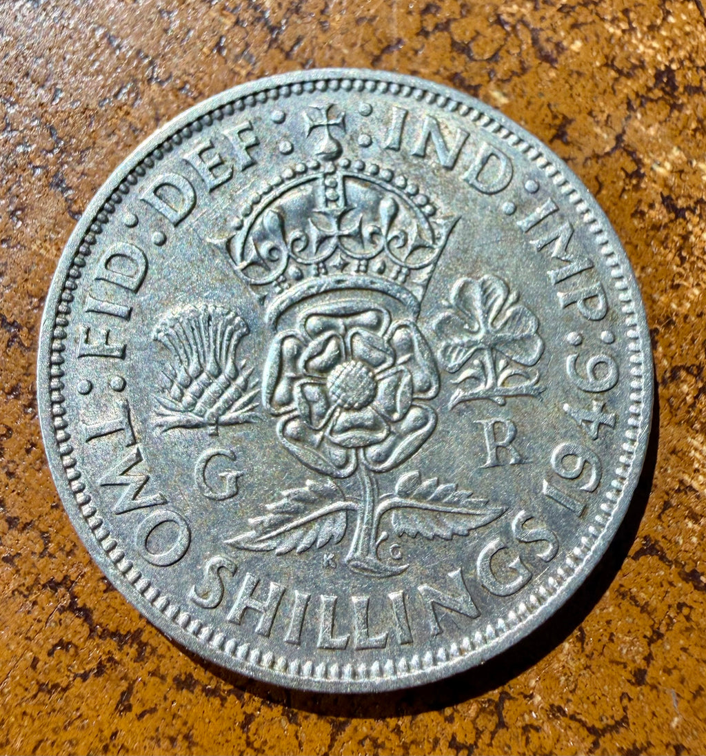 1946 George VI Silver Two Shillings