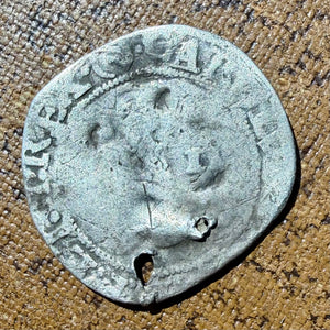 Charles I Silver Halfgroat Mintmark (R) 1644-45 Tower Mint Parliament Issue S.2833