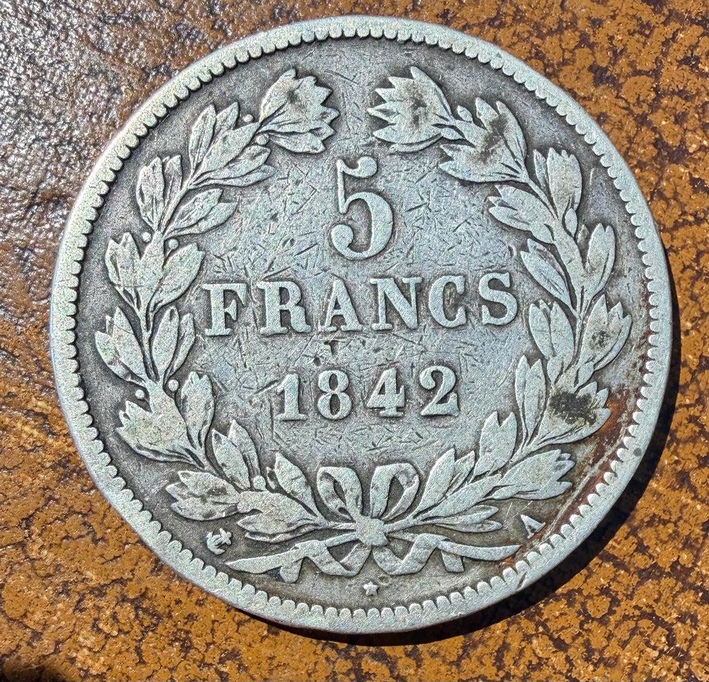France 1842-A Silver 5 Francs - Louis-Philippe I - Paris Mint
