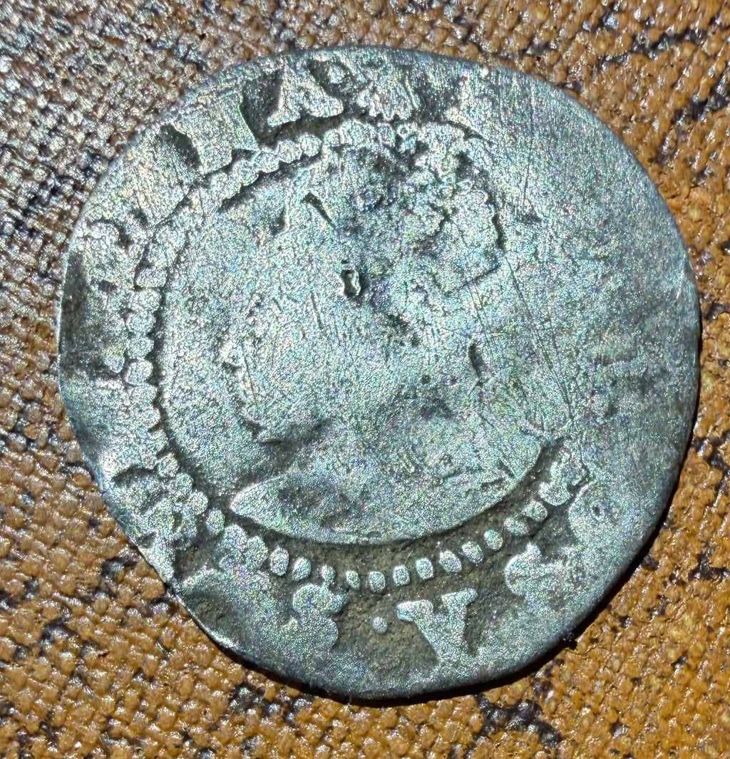 Elizabeth I Silver Halfgroat - Mint Mark Escallop (1584–1586) Spink 2579