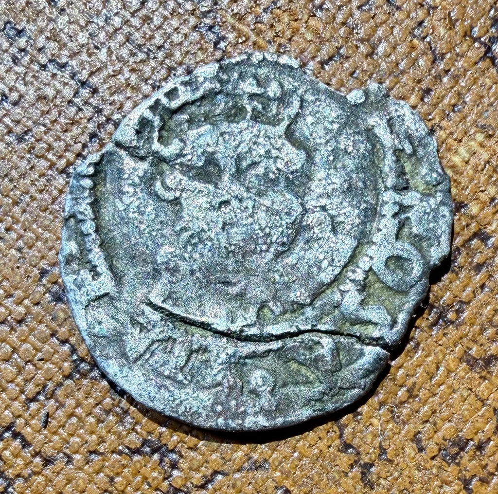 Edward VI Posthumous Henry VIII Silver Halfpenny 1547-1551 London Mint S.2426