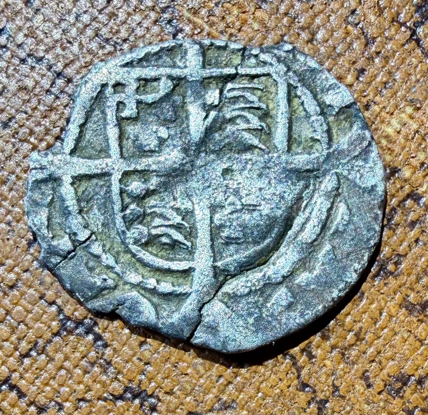 Edward VI Posthumous Henry VIII Silver Halfpenny 1547-1551 London Mint S.2426