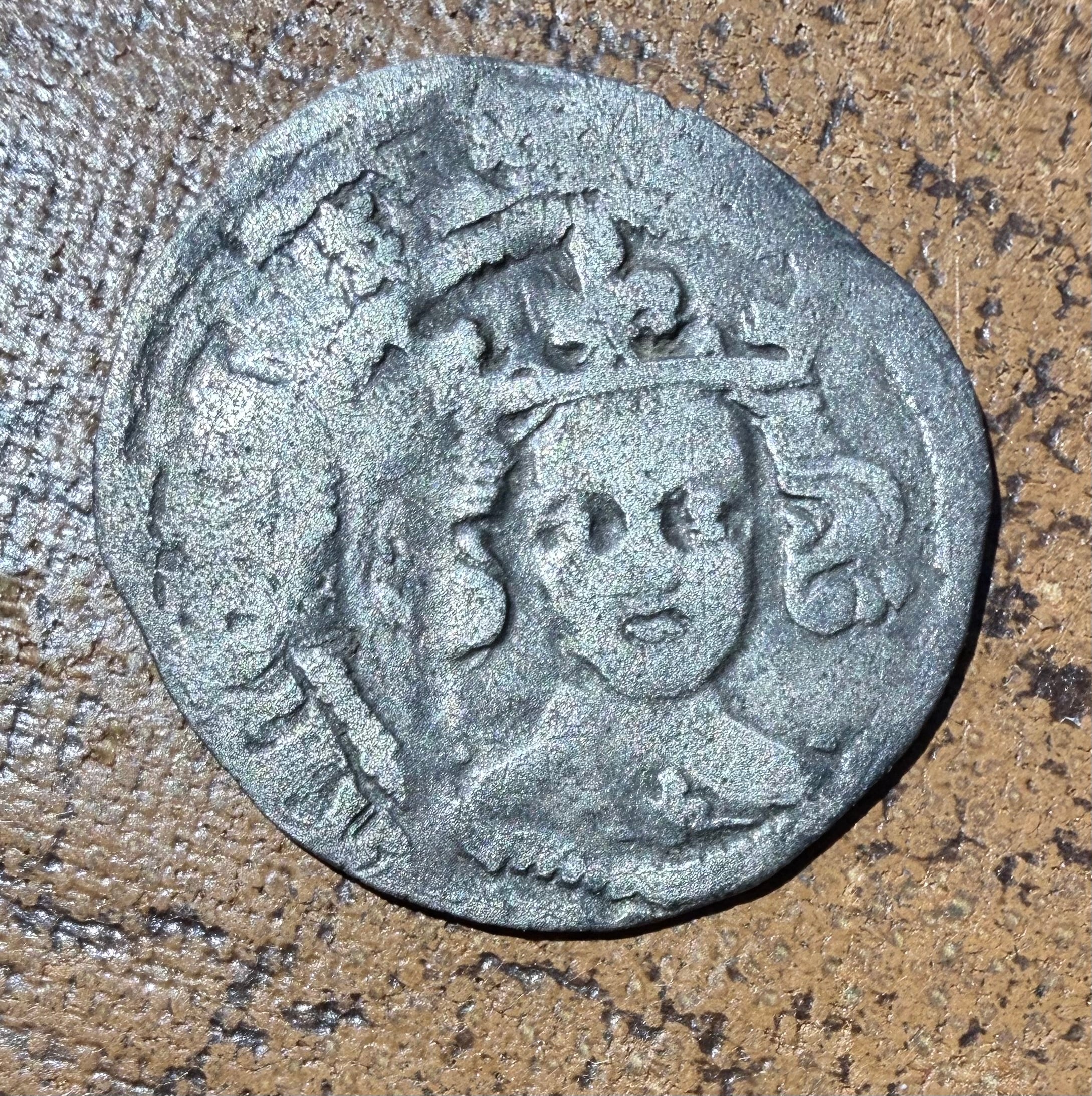 Henry VI Silver Penny York Mint Archiepiscopal S.1940 Cross Pellet Lis Breast