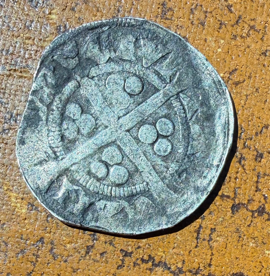 Edward II Silver Hammered Penny - Canterbury Mint - Class 15a - Spink 1461