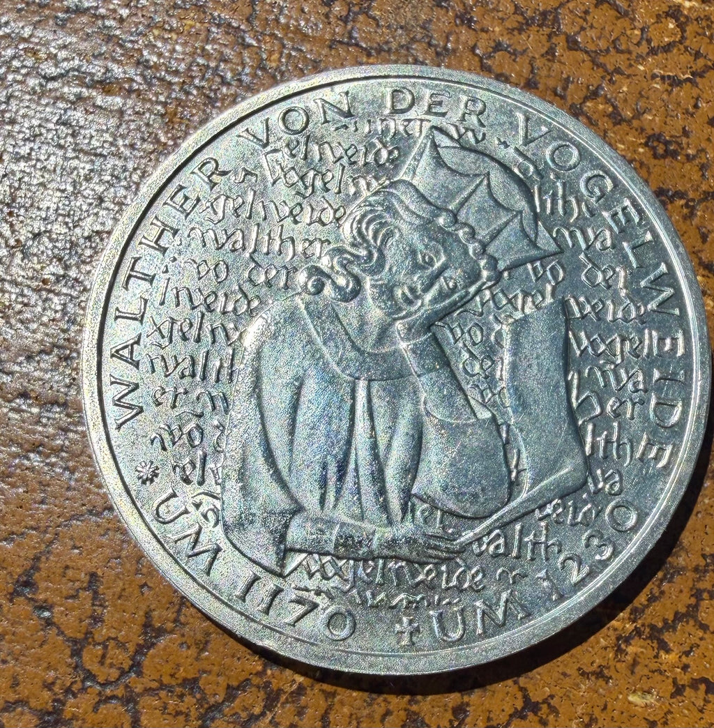 Germany 5 Deutsche Mark 1980 D- Walther von der Vogelweide- EF/UNC Commemerative