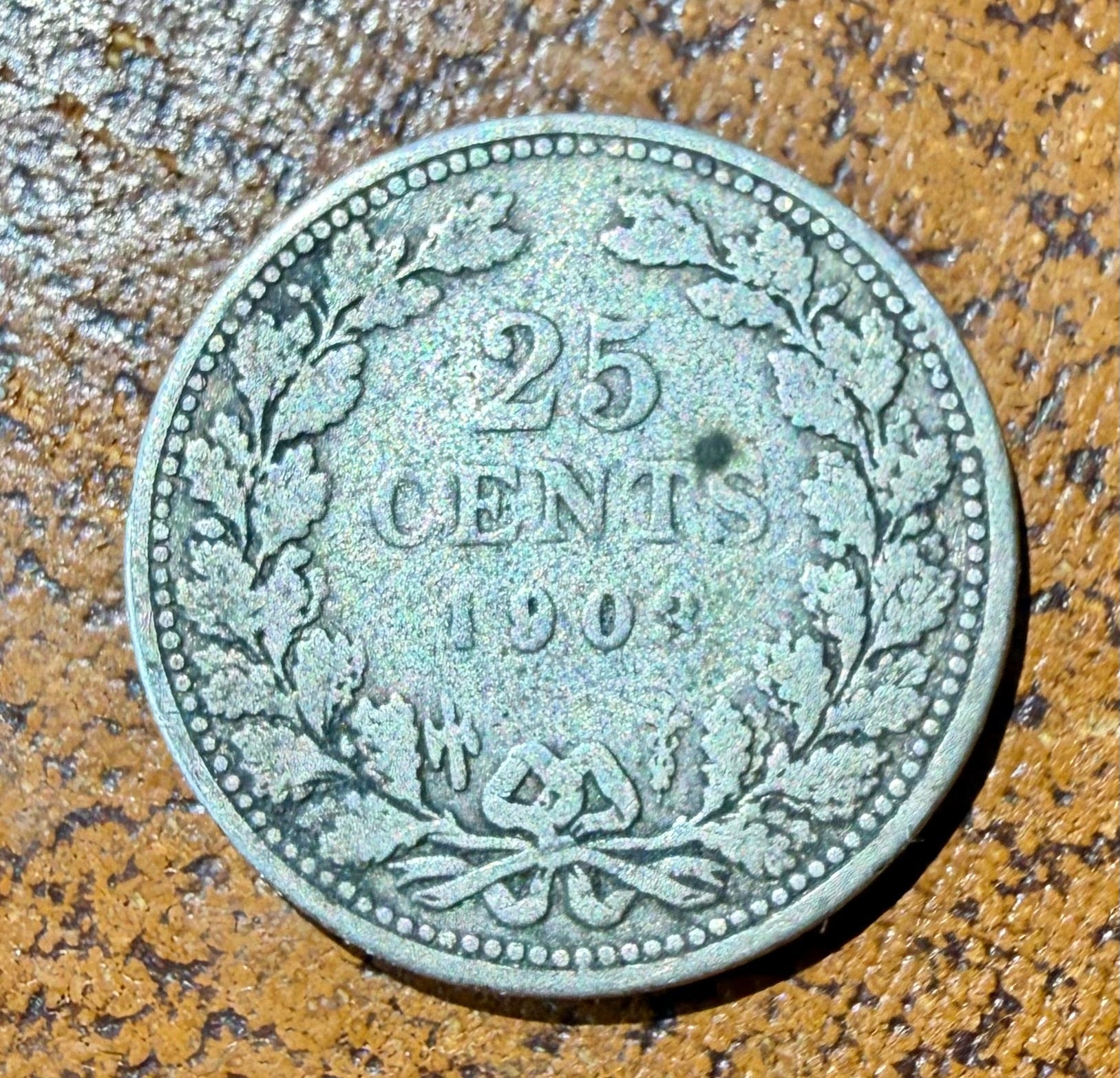 Netherlands 25 Cents 1903