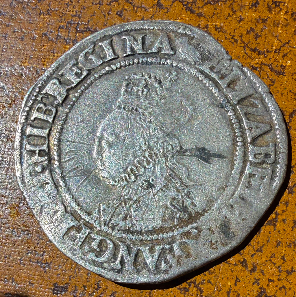 Elizabeth I Silver Shilling (1560-1561) - MM Martlet