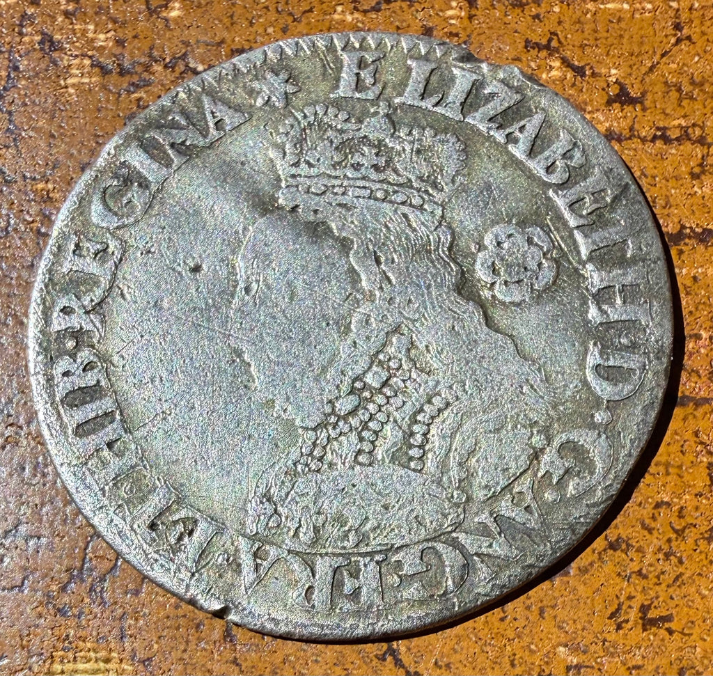 Elizabeth I Silver Milled Sixpence 1562 - Star MM