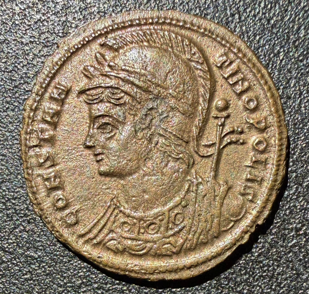Constantinopolis Victory on Prow AE3 Siscia Mint (BSIS) AD 330-335