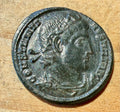 Constantine I Roman Bronze Coin - Single Standard - ASIS Siscia Mint