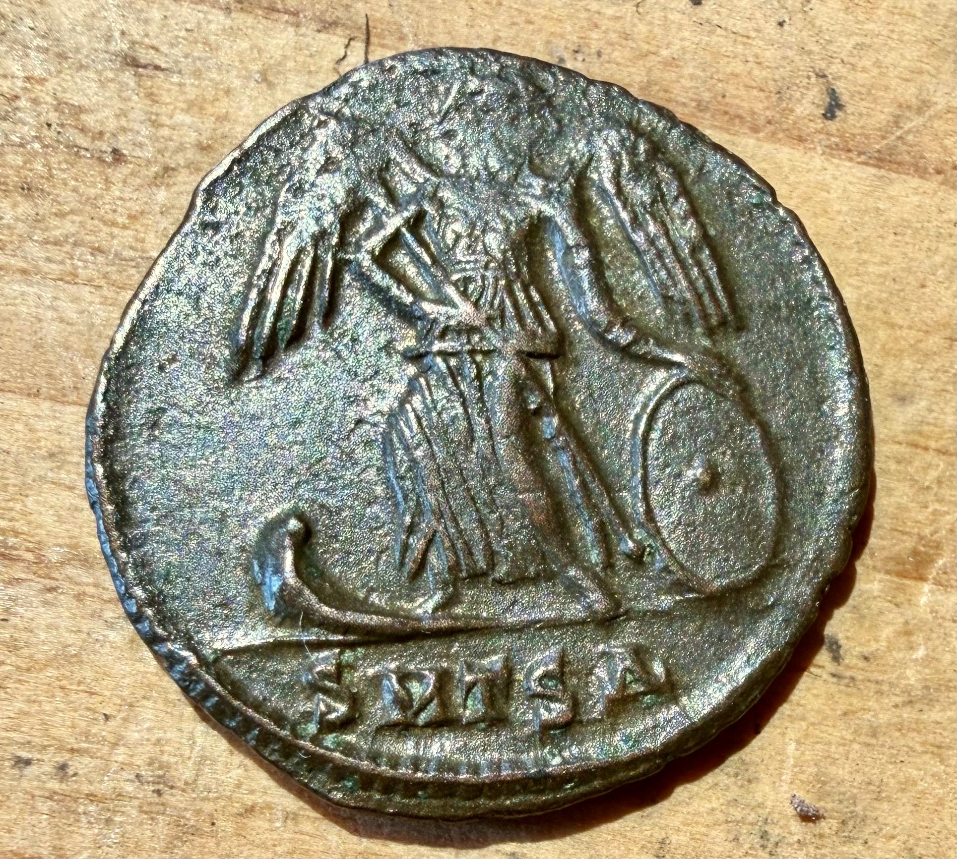 Roman Bronze Coin - Constantinopolis Commemorative AE3 (c. AD 330–335) SMTSA