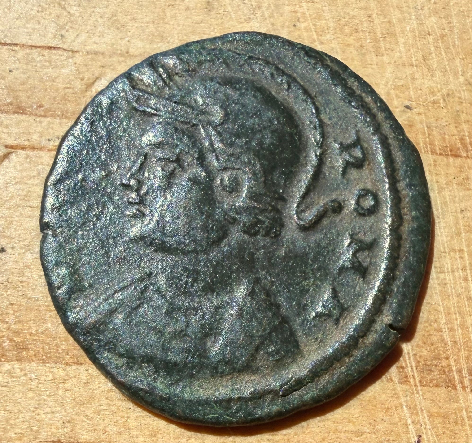 Roman Coin VRBS ROMA She Wolf & Twins AD 330-335 Trier Mint TR.S RIC 529