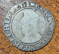 Elizabeth I Hammered Silver Shilling- Woolpack Mint Mark (1594–1596) - 6th Issue