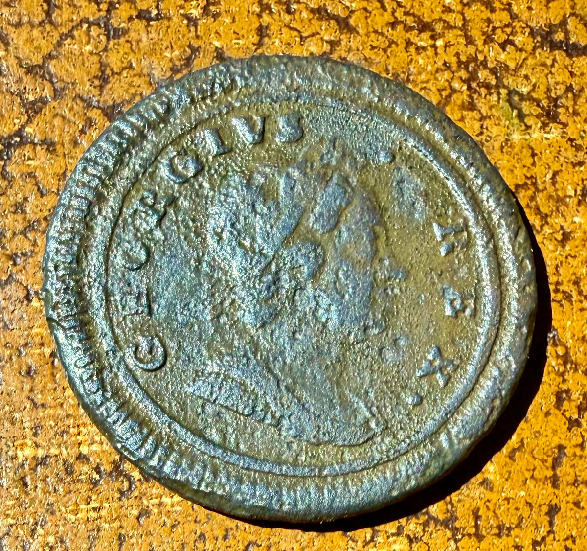 1720 George I  Farthing Coin-detector find