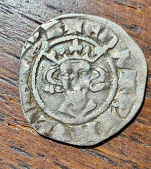 Edward II Silver Penny - Class 11a3 - Canterbury Mint - Broken Ornament - S.1455