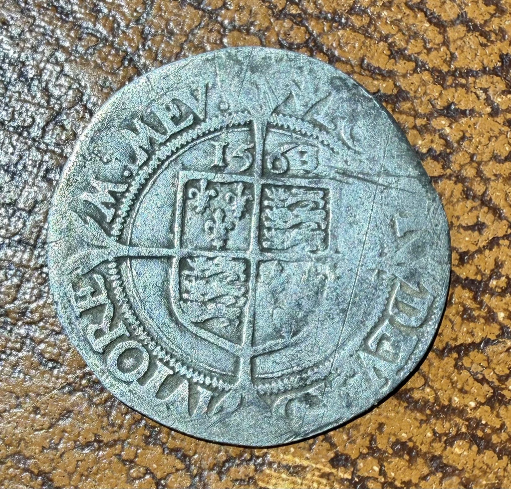Elizabeth I Silver Sixpence 1563-mm pheon