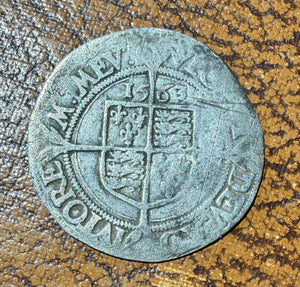 Elizabeth I Silver Sixpence 1563-mm pheon