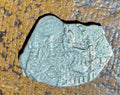Tsar Peter I "The Great" Silver 1 Kopek Wire Coin (c. 1698–1717)