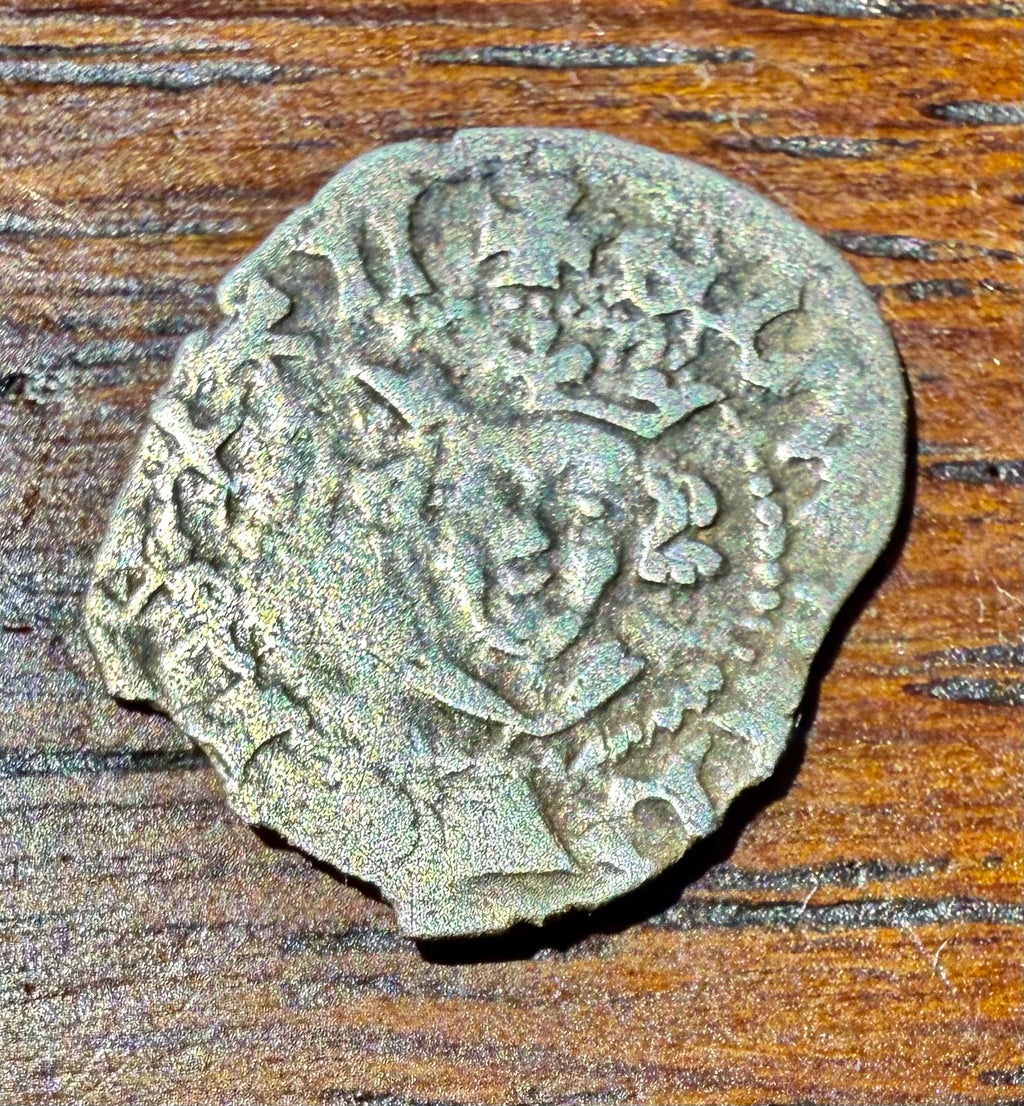 Edward I Silver Farthing Class 10cf Withers 28 - Bifoliate Crown, London Mint