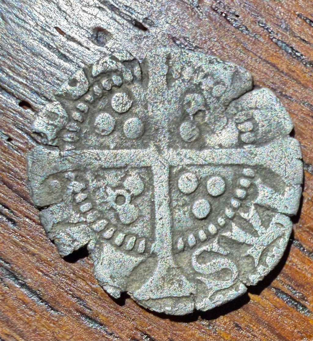 Henry VI Silver Halfpenny 1422–1430 – Annulet Issue, London Mint (Obv Saltires)