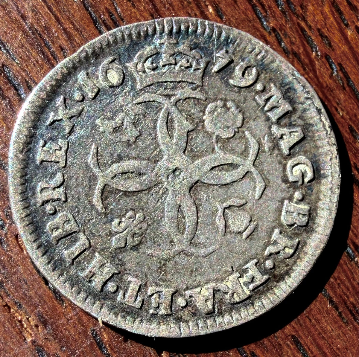 1679 Maundy Fourpence, Charles II