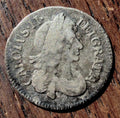 1679 Charles II threepence coin