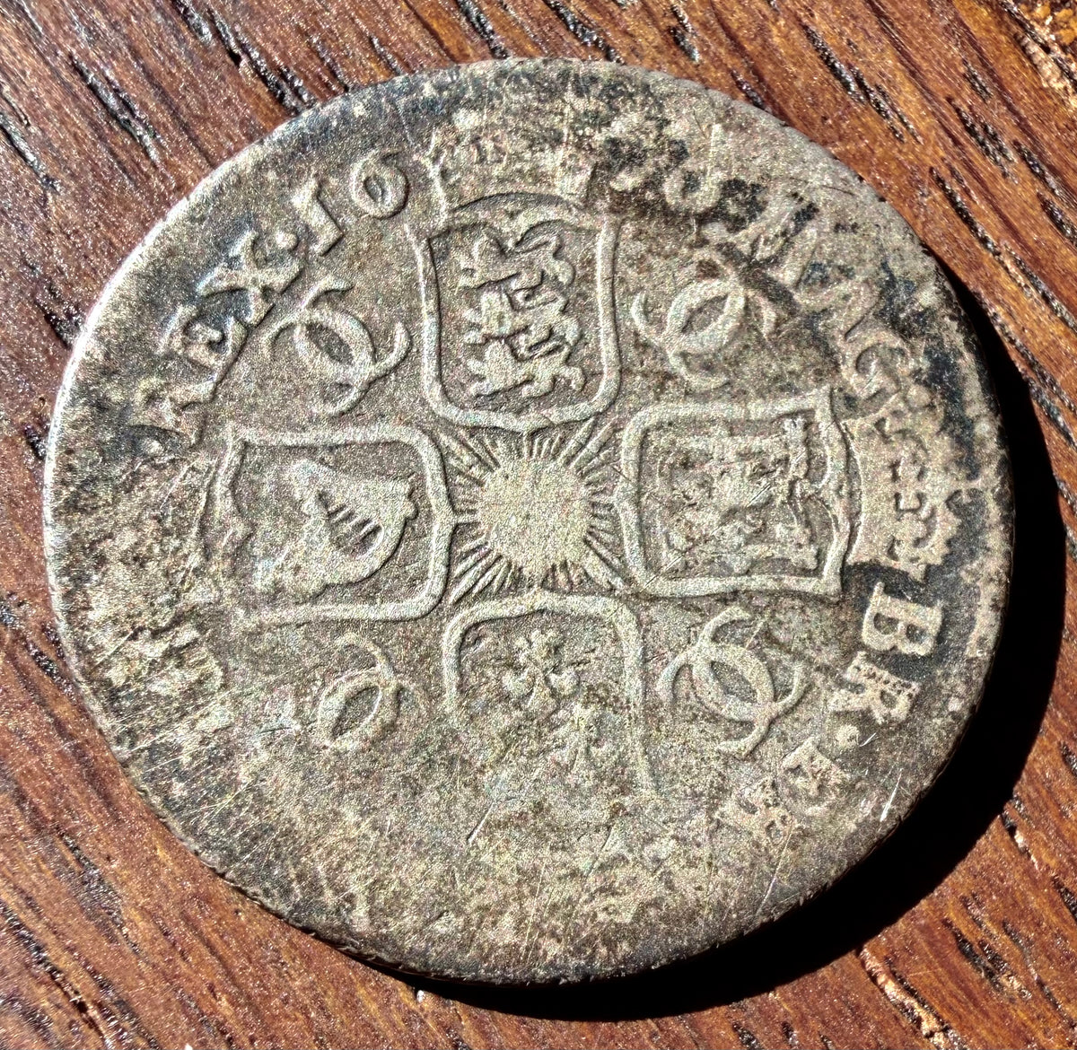 1676 Shilling, Charles II