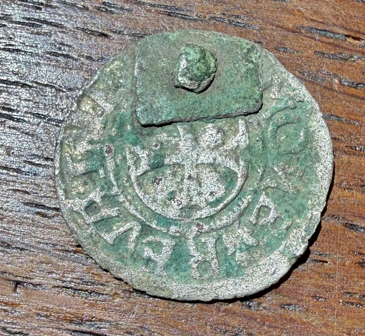 Medieval Livonian Order Silver Coin Converted Mount – Reval Mint (c. 14th–15th C