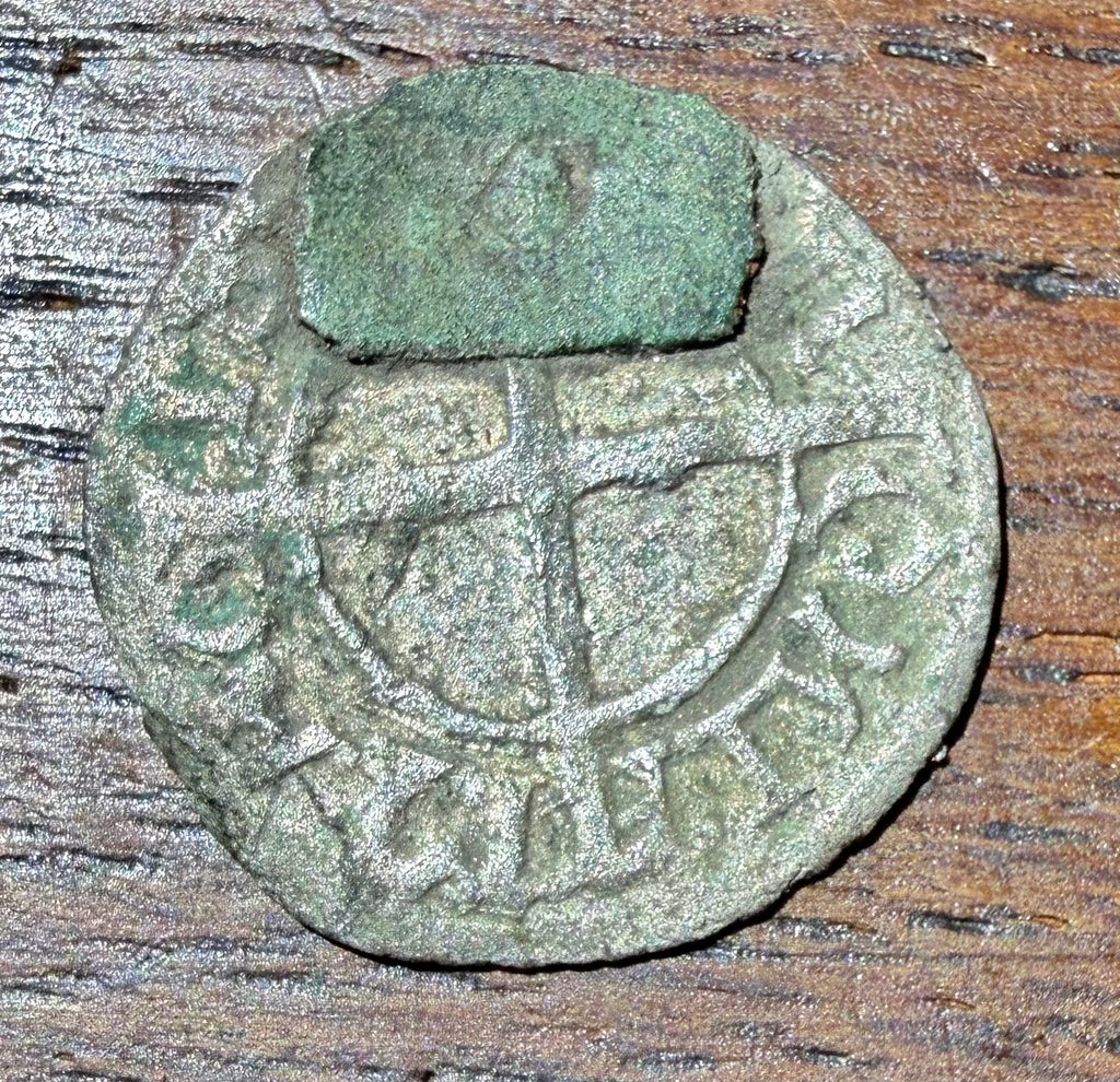 Medieval Livonian Order Silver Coin Converted Mount – Reval Mint (c. 14th–15th C