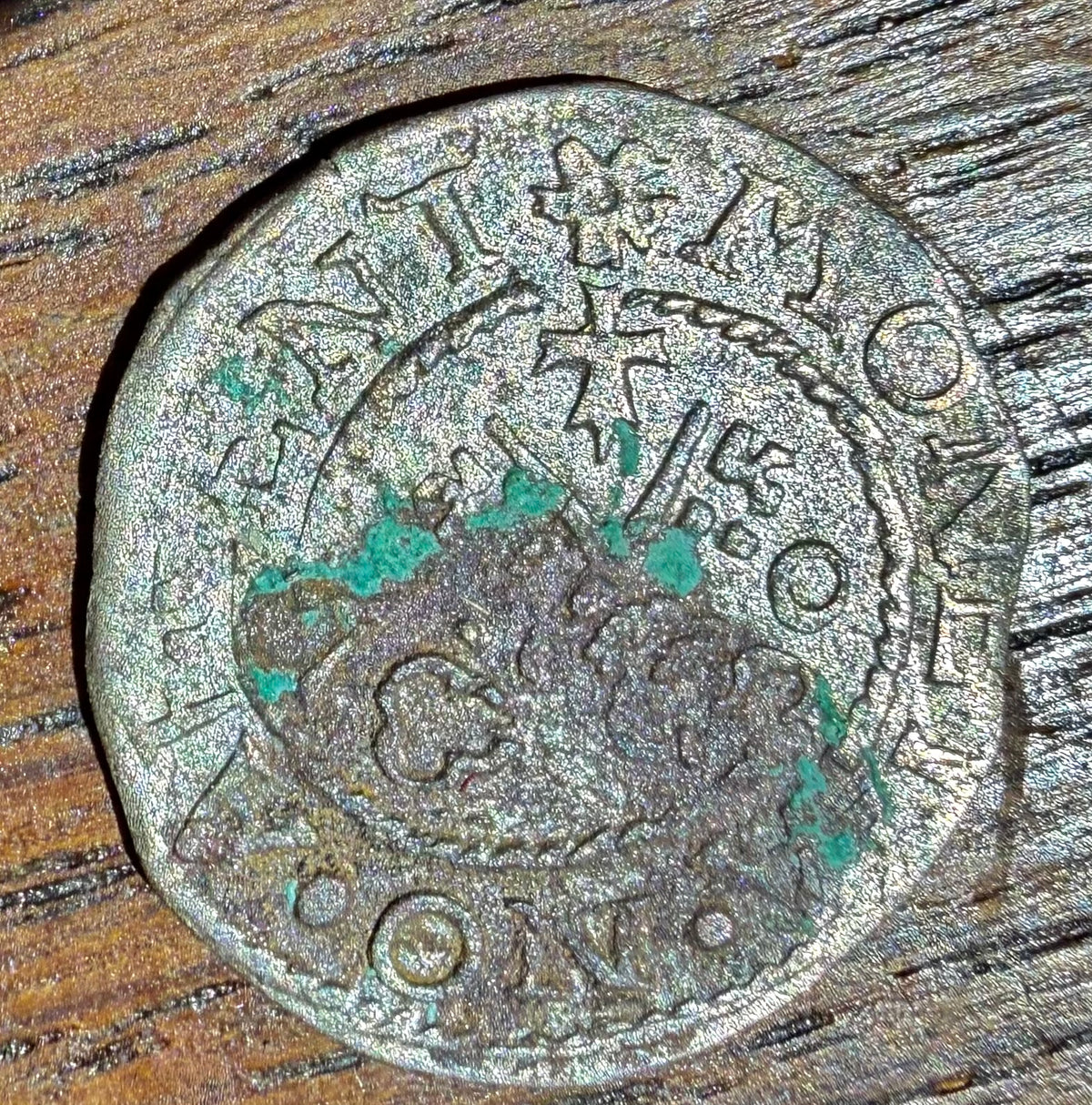 Free City of Riga Billon Schilling (1560s-1570s) -LATVIA- CIVTATIS Die Variety