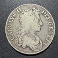 1671 Charles II Silver Crown - Second Bust (S.3357 / ESC 42) V. TERTIO