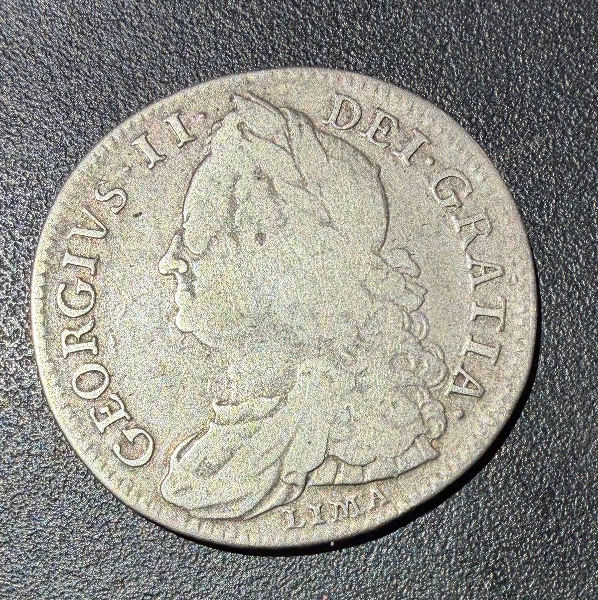 1745 George II Silver Halfcrown LIMA