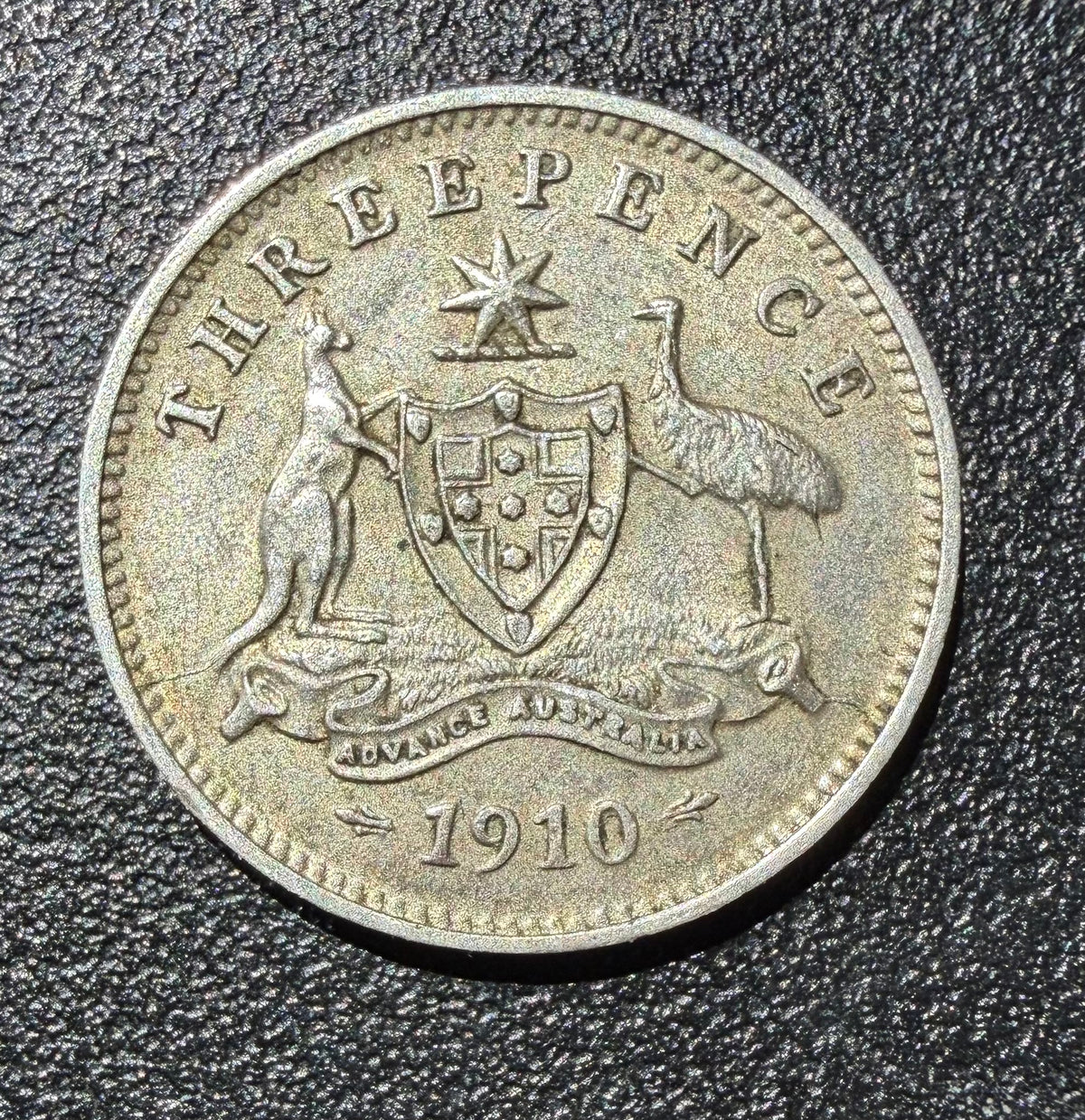 1910 Australia Silver Threepence - King Edward VII