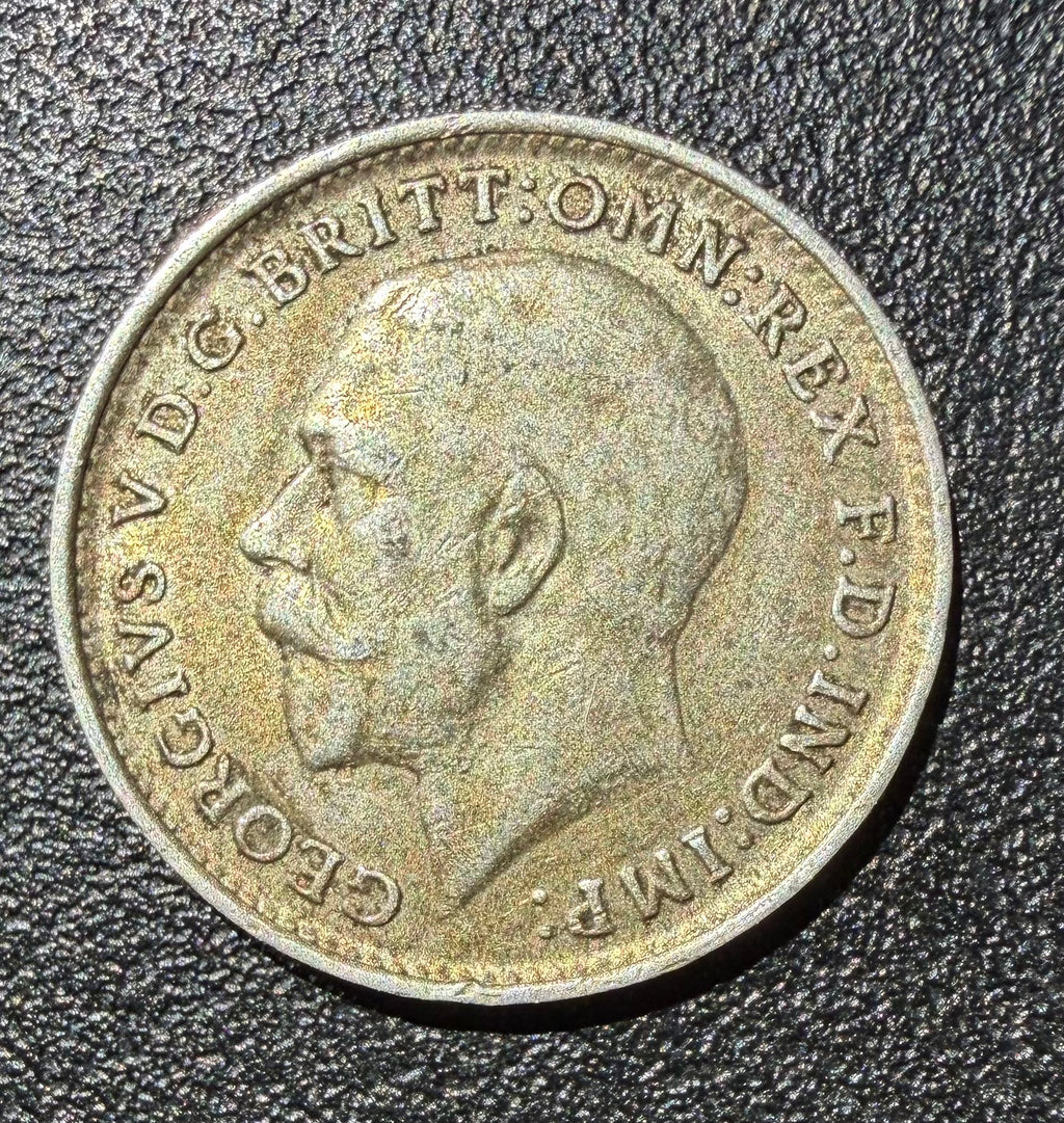Threepence 1918 - King George V -nice example