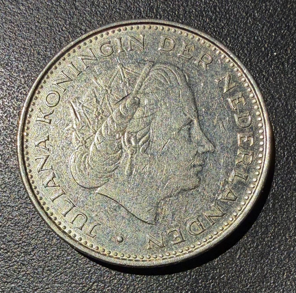1969 Netherlands 2 1/2 Gulden - Queen Juliana - Rijksdaalder - High Grade AU/UNC