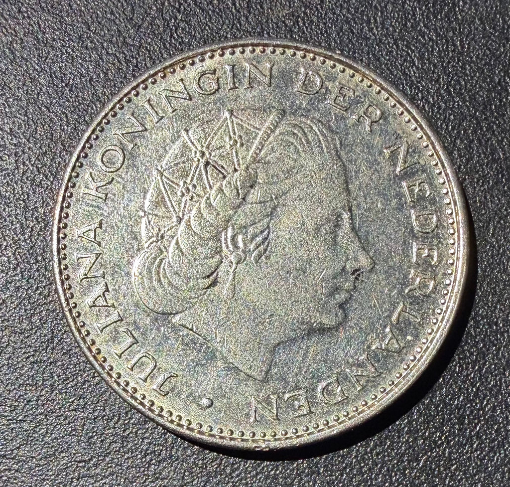 1970 Netherlands 2 1/2 Gulden - Queen Juliana - Rijksdaalder - High Grade